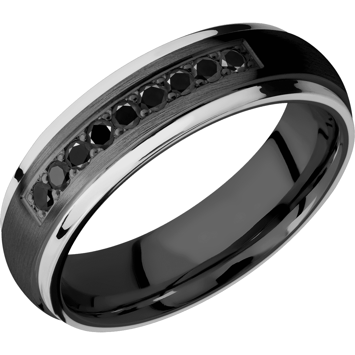 Zirconium + Satin Polish Finish - Z6DGE21EDGE/SSBLKDIA9X.03BEAD - Custom