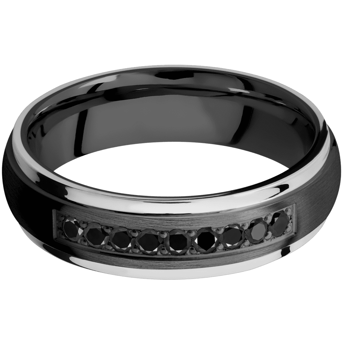 Zirconium + Satin Polish Finish - Z6DGE21EDGE/SSBLKDIA9X.03BEAD - Custom