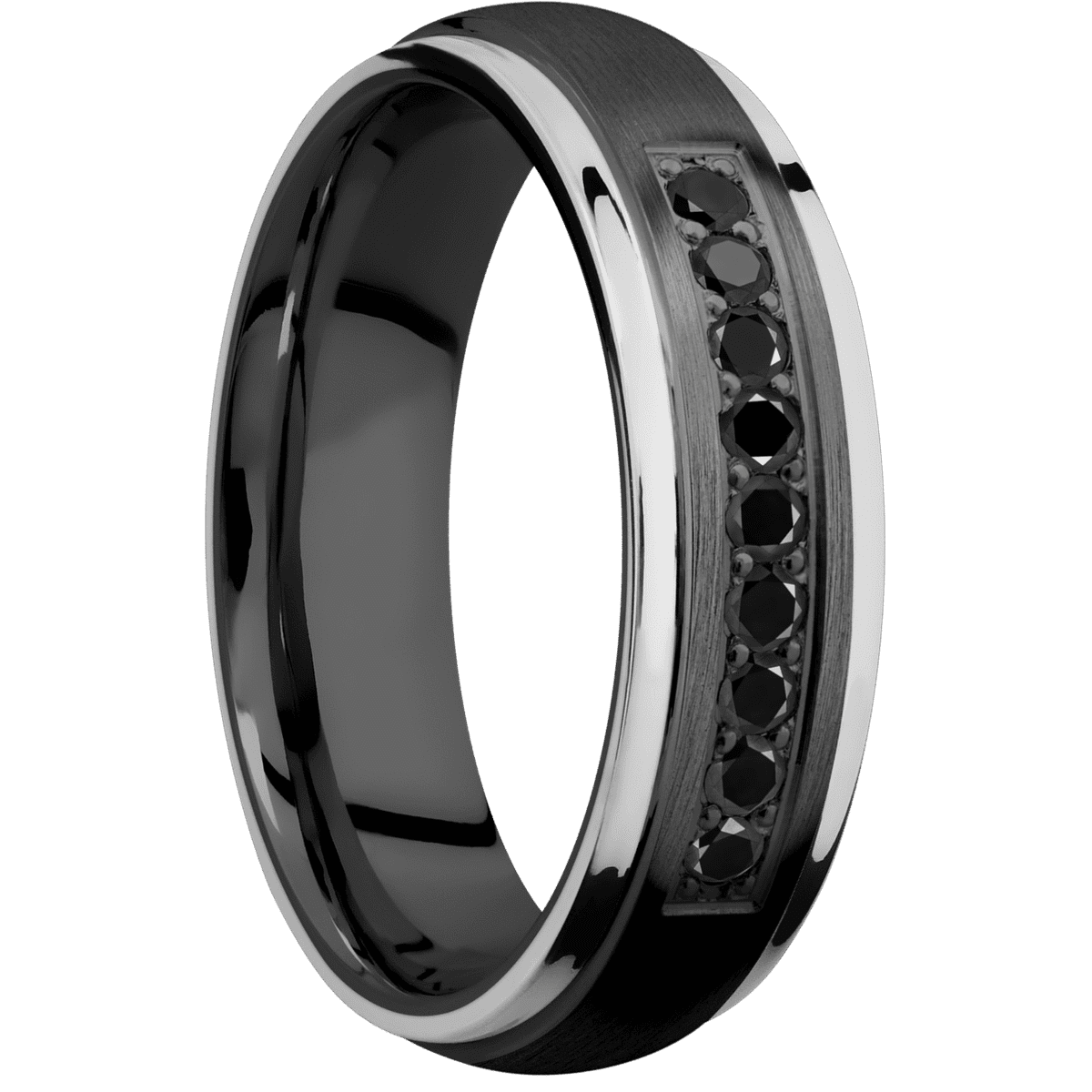 Zirconium + Satin Polish Finish - Z6DGE21EDGE/SSBLKDIA9X.03BEAD - Custom