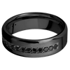 Zirconium + Satin Polish Finish - Z7BHALFETERNITYBLKDIA.03BEAD - Custom