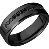 Zirconium + Satin Polish Finish - Z7BHALFETERNITYBLKDIA.03BEAD - Custom