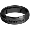 Zirconium + Satin Polish Finish - Z7DBHALFETERNITYBLKDIA.03BEAD - Custom