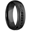 Zirconium + Satin Polish Finish - Z7DGEHALFETERNITYBLKDIA.03BEAD - Custom