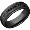 Zirconium + Satin Polish Finish - Z7DGEHALFETERNITYBLKDIA.03BEAD - Custom