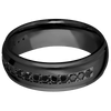 Zirconium + Satin Polish Finish - Z7DGEHALFETERNITYBLKDIA.03BEAD - Custom